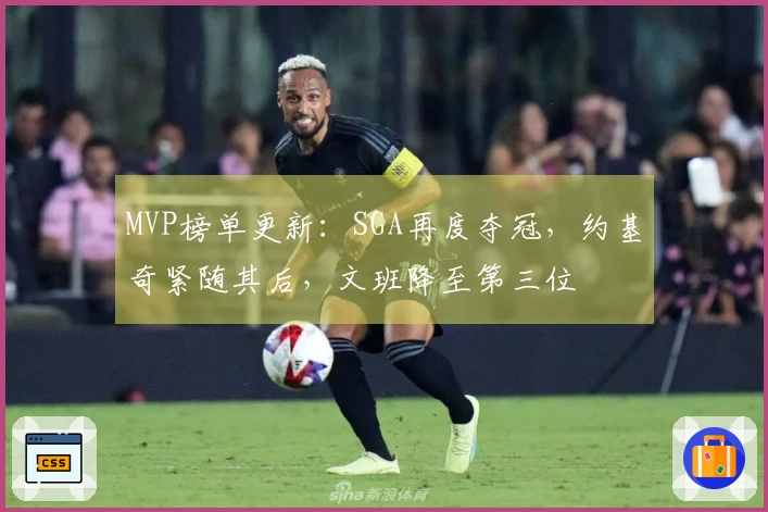 MVP榜单更新：SGA再度夺冠，约基奇紧随其后，文班降至第三位